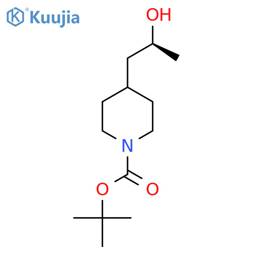 tert-butyl 4-(2S)-2-hydroxypropylpiperidine-1-carboxylate structure