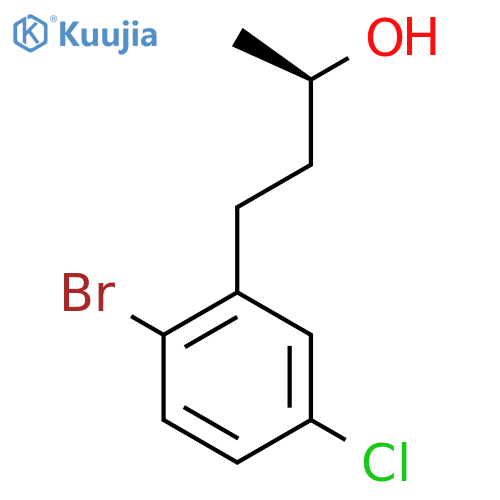 (2R)-4-(2-bromo-5-chlorophenyl)butan-2-ol structure