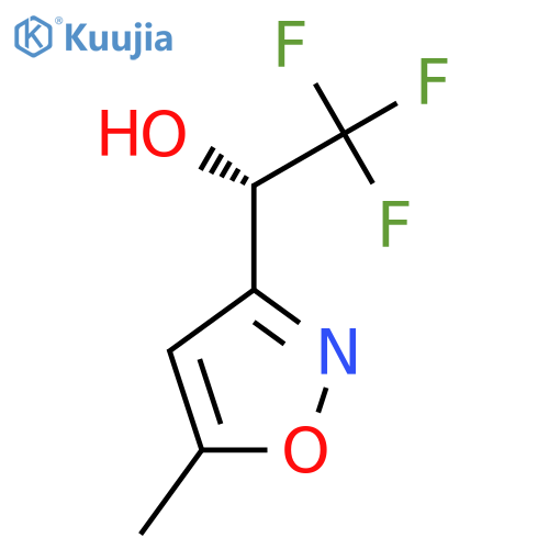 (1S)-2,2,2-trifluoro-1-(5-methyl-1,2-oxazol-3-yl)ethan-1-ol structure