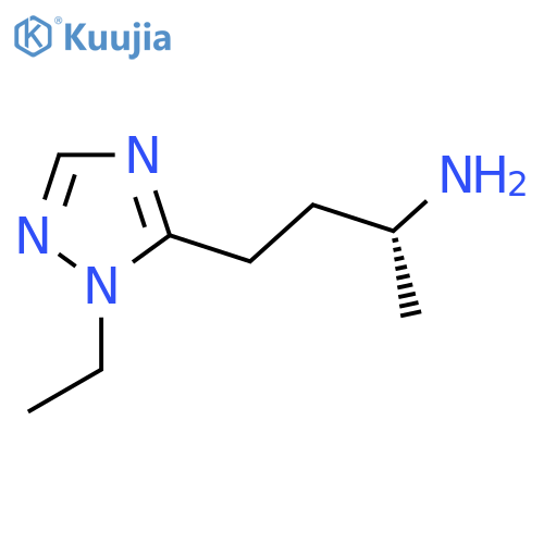 (2R)-4-(1-ethyl-1H-1,2,4-triazol-5-yl)butan-2-amine structure