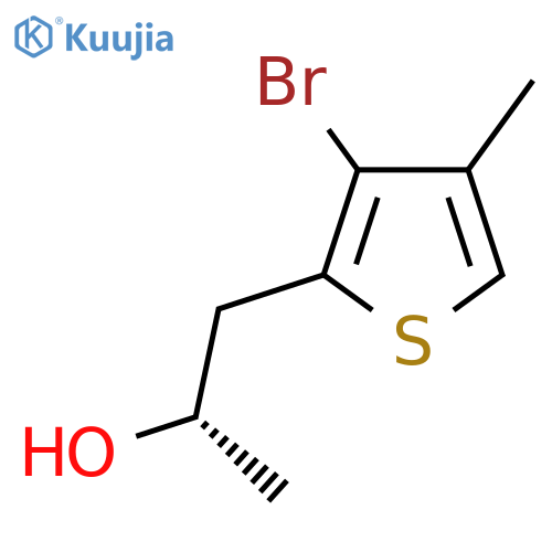 (2S)-1-(3-bromo-4-methylthiophen-2-yl)propan-2-ol structure