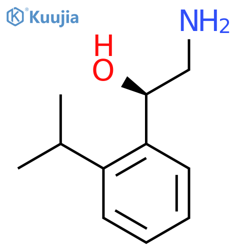 (1R)-2-amino-1-2-(propan-2-yl)phenylethan-1-ol structure
