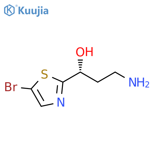 (1R)-3-amino-1-(5-bromo-1,3-thiazol-2-yl)propan-1-ol structure