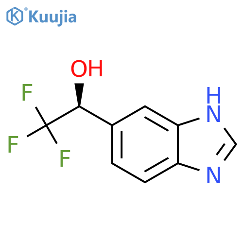 (1S)-1-(1H-1,3-benzodiazol-5-yl)-2,2,2-trifluoroethan-1-ol structure
