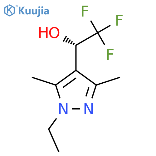 (1S)-1-(1-ethyl-3,5-dimethyl-1H-pyrazol-4-yl)-2,2,2-trifluoroethan-1-ol structure