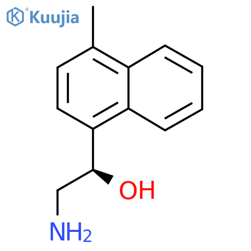 (1R)-2-amino-1-(4-methylnaphthalen-1-yl)ethan-1-ol structure