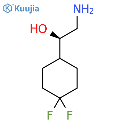 (1R)-2-amino-1-(4,4-difluorocyclohexyl)ethan-1-ol structure
