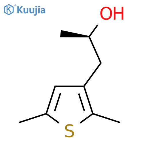 (2R)-1-(2,5-dimethylthiophen-3-yl)propan-2-ol structure