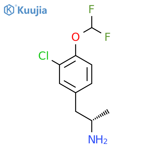 (2S)-1-3-chloro-4-(difluoromethoxy)phenylpropan-2-amine structure
