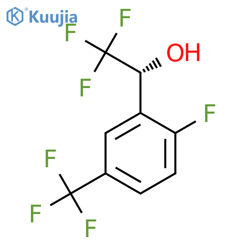 (1R)-2,2,2-trifluoro-1-2-fluoro-5-(trifluoromethyl)phenylethan-1-ol structure