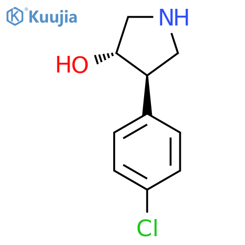 rac-(3R,4S)-4-(4-chlorophenyl)pyrrolidin-3-ol structure