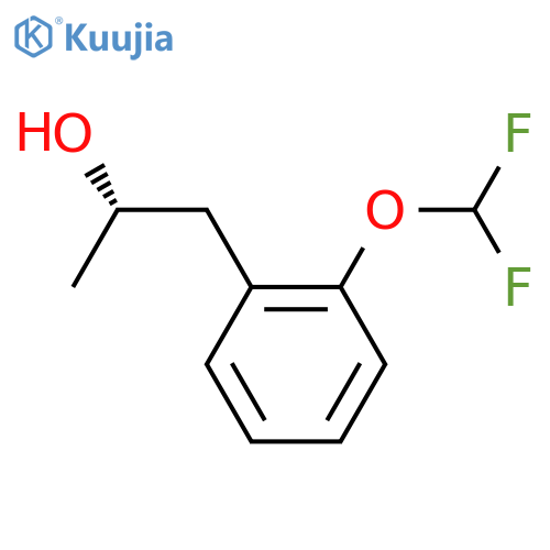 (2S)-1-2-(difluoromethoxy)phenylpropan-2-ol structure