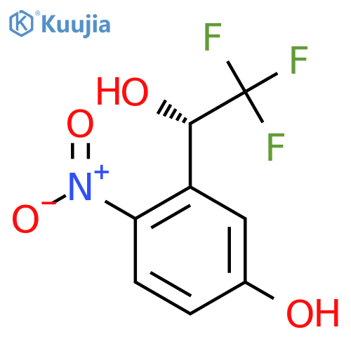 4-nitro-3-(1S)-2,2,2-trifluoro-1-hydroxyethylphenol structure