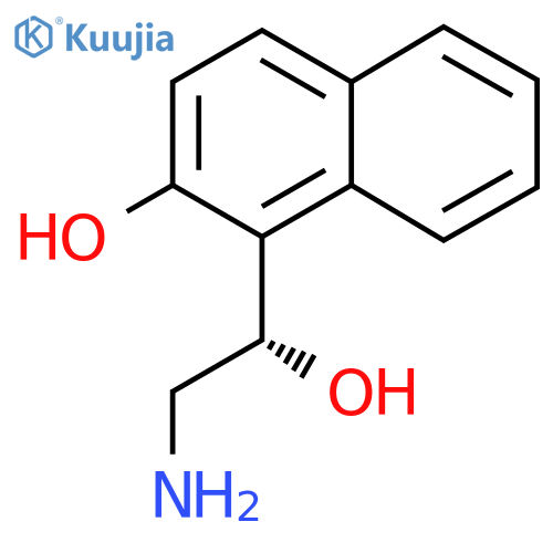 1-(1S)-2-amino-1-hydroxyethylnaphthalen-2-ol structure