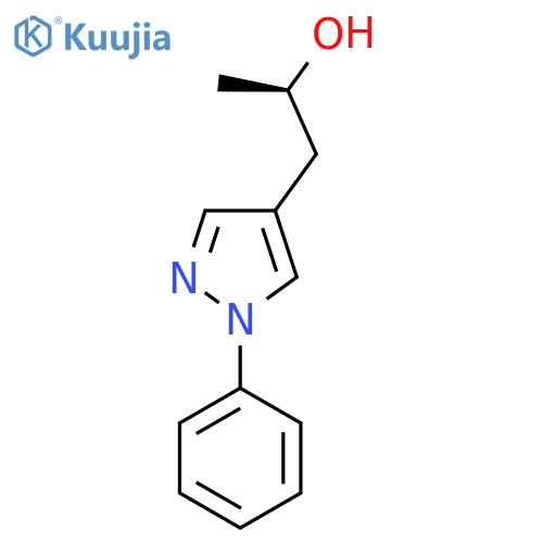 (2R)-1-(1-phenyl-1H-pyrazol-4-yl)propan-2-ol structure