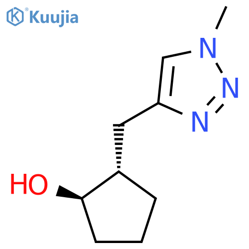 rac-(1R,2S)-2-(1-methyl-1H-1,2,3-triazol-4-yl)methylcyclopentan-1-ol structure