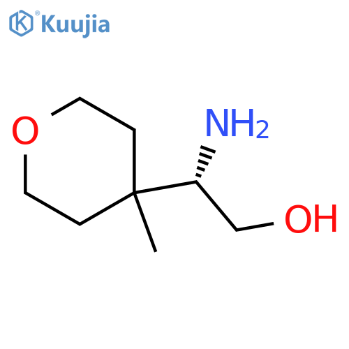 (2S)-2-amino-2-(4-methyloxan-4-yl)ethan-1-ol structure