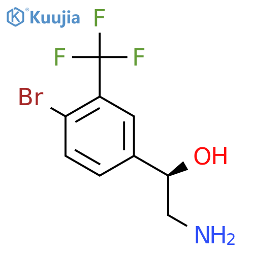 (1R)-2-amino-1-4-bromo-3-(trifluoromethyl)phenylethan-1-ol structure