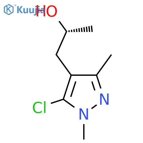 (2R)-1-(5-chloro-1,3-dimethyl-1H-pyrazol-4-yl)propan-2-ol structure