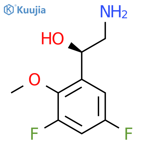 (1R)-2-amino-1-(3,5-difluoro-2-methoxyphenyl)ethan-1-ol structure