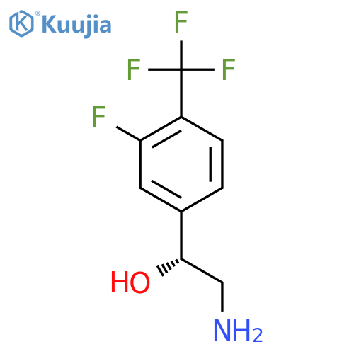 (1R)-2-amino-1-3-fluoro-4-(trifluoromethyl)phenylethan-1-ol structure