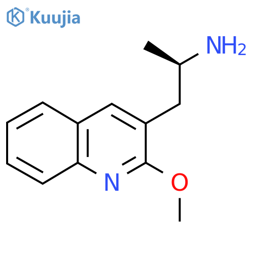 (2R)-1-(2-methoxyquinolin-3-yl)propan-2-amine structure