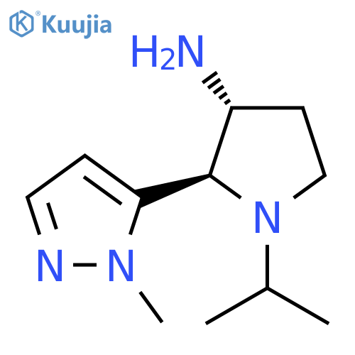 2-(1-methyl-1H-pyrazol-5-yl)-1-(propan-2-yl)pyrrolidin-3-amine structure
