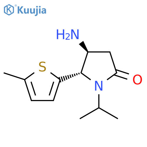 4-amino-5-(5-methylthiophen-2-yl)-1-(propan-2-yl)pyrrolidin-2-one structure
