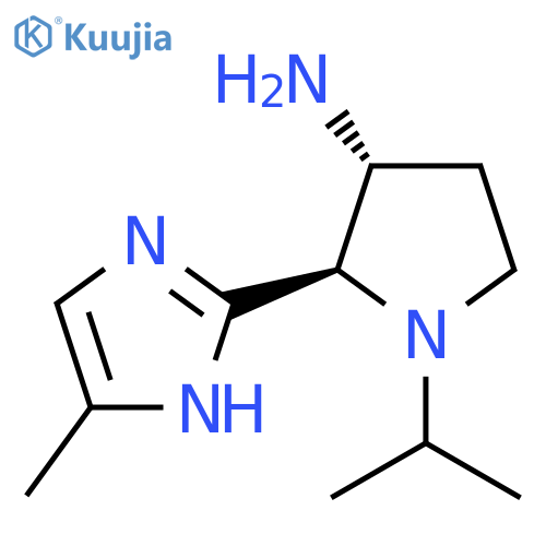 2-(4-methyl-1H-imidazol-2-yl)-1-(propan-2-yl)pyrrolidin-3-amine structure