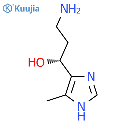 (1R)-3-amino-1-(4-methyl-1H-imidazol-5-yl)propan-1-ol structure