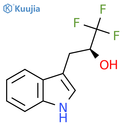 (2S)-1,1,1-trifluoro-3-(1H-indol-3-yl)propan-2-ol structure