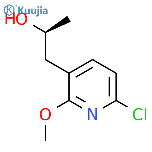 (2S)-1-(6-chloro-2-methoxypyridin-3-yl)propan-2-ol structure