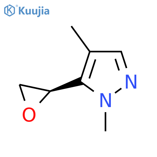 1,4-dimethyl-5-(2R)-oxiran-2-yl-1H-pyrazole structure