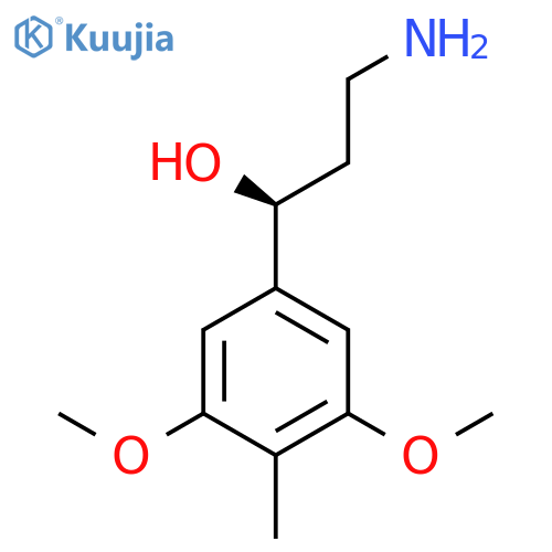(1S)-3-amino-1-(3,5-dimethoxy-4-methylphenyl)propan-1-ol structure