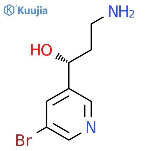 (1R)-3-amino-1-(5-bromopyridin-3-yl)propan-1-ol structure