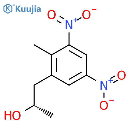 (2S)-1-(2-methyl-3,5-dinitrophenyl)propan-2-ol structure