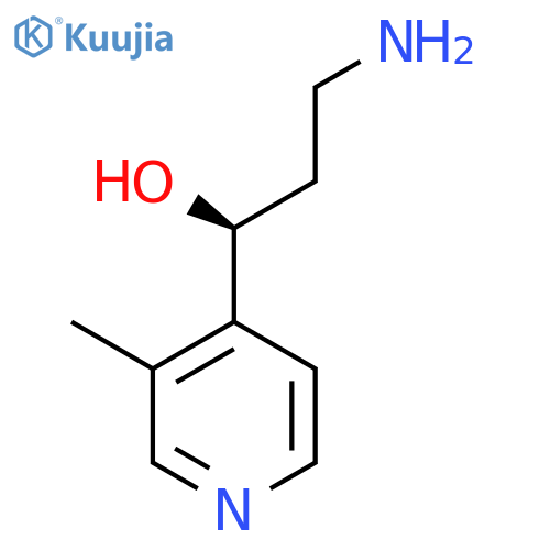 (1S)-3-amino-1-(3-methylpyridin-4-yl)propan-1-ol structure