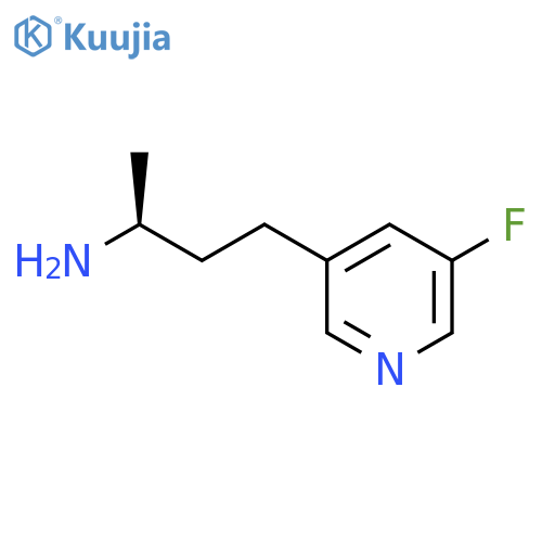 (2S)-4-(5-fluoropyridin-3-yl)butan-2-amine structure