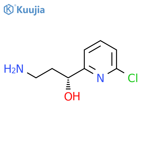 (1R)-3-amino-1-(6-chloropyridin-2-yl)propan-1-ol structure