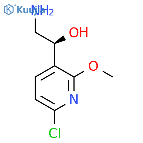 (1S)-2-amino-1-(6-chloro-2-methoxypyridin-3-yl)ethan-1-ol structure