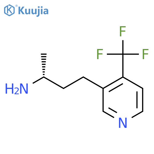 (2R)-4-4-(trifluoromethyl)pyridin-3-ylbutan-2-amine structure