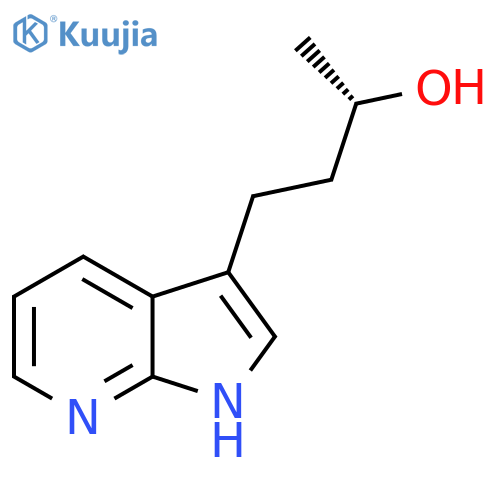 (2S)-4-{1H-pyrrolo2,3-bpyridin-3-yl}butan-2-ol structure