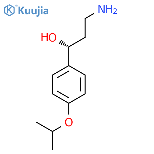 (1R)-3-amino-1-4-(propan-2-yloxy)phenylpropan-1-ol structure