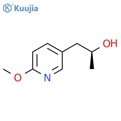 (2S)-1-(6-methoxypyridin-3-yl)propan-2-ol structure