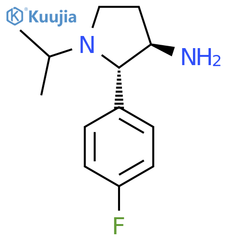 2-(4-Fluorophenyl)-1-(propan-2-yl)pyrrolidin-3-amine structure