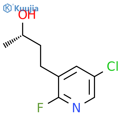 (2S)-4-(5-chloro-2-fluoropyridin-3-yl)butan-2-ol structure