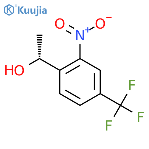 (1R)-1-2-nitro-4-(trifluoromethyl)phenylethan-1-ol structure