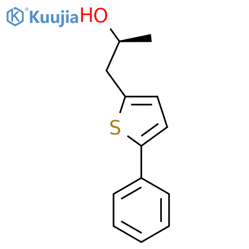 (2S)-1-(5-phenylthiophen-2-yl)propan-2-ol structure