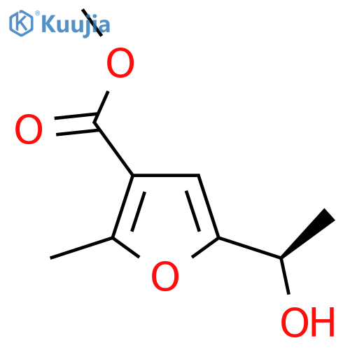 methyl 5-(1R)-1-hydroxyethyl-2-methylfuran-3-carboxylate structure