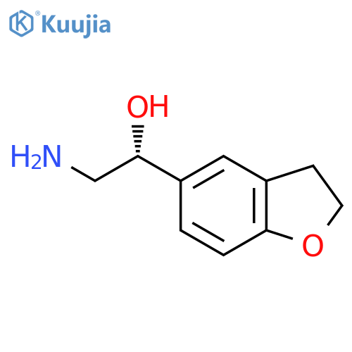 (1R)-2-amino-1-(2,3-dihydro-1-benzofuran-5-yl)ethan-1-ol structure